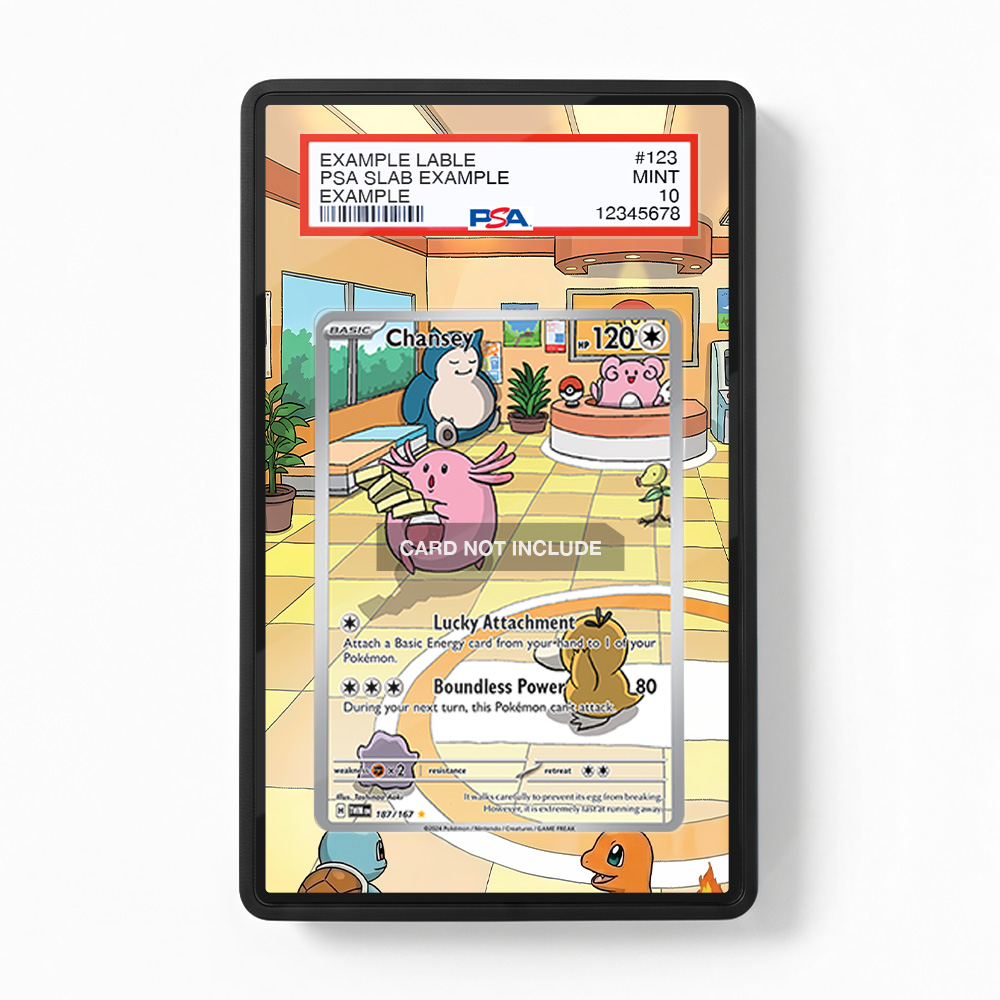 Khung thiết kế Chansey 187-167 IR AR Twilight Masquerade bảo vệ thẻ bài - Extended Art Case for trading card Pokemon