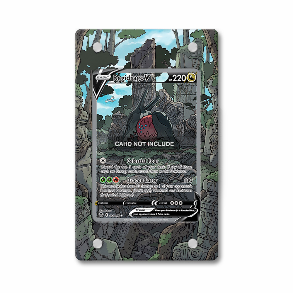 Khung thiết kế Regidrago V 184-195 SIR SAR Silver Tempest Alternate Art bảo vệ thẻ bài - Extended Art Case for trading card Pokemon