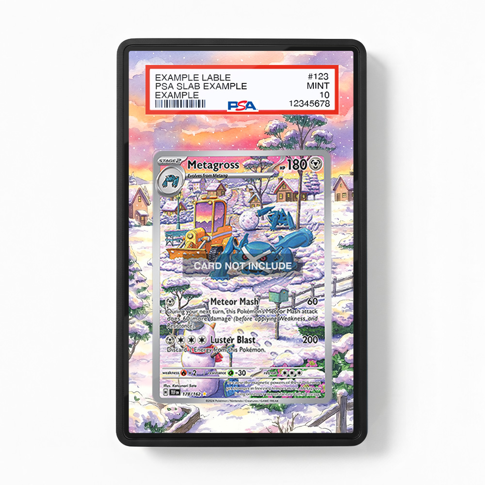 Khung thiết kế Metagross 178-162 IR AR Temporal Forces bảo vệ thẻ bài - Extended Art Case for trading card Pokemon
