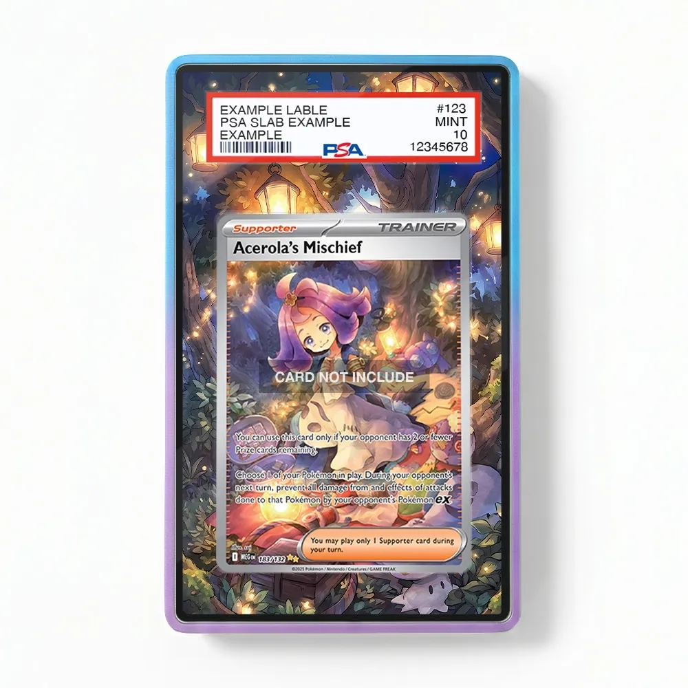Khung thiết kế Acerola's Mischief 183-132 SIR SAR Mega Evolution Base Set bảo vệ thẻ bài - Extended Art Case for trading card Pokemon