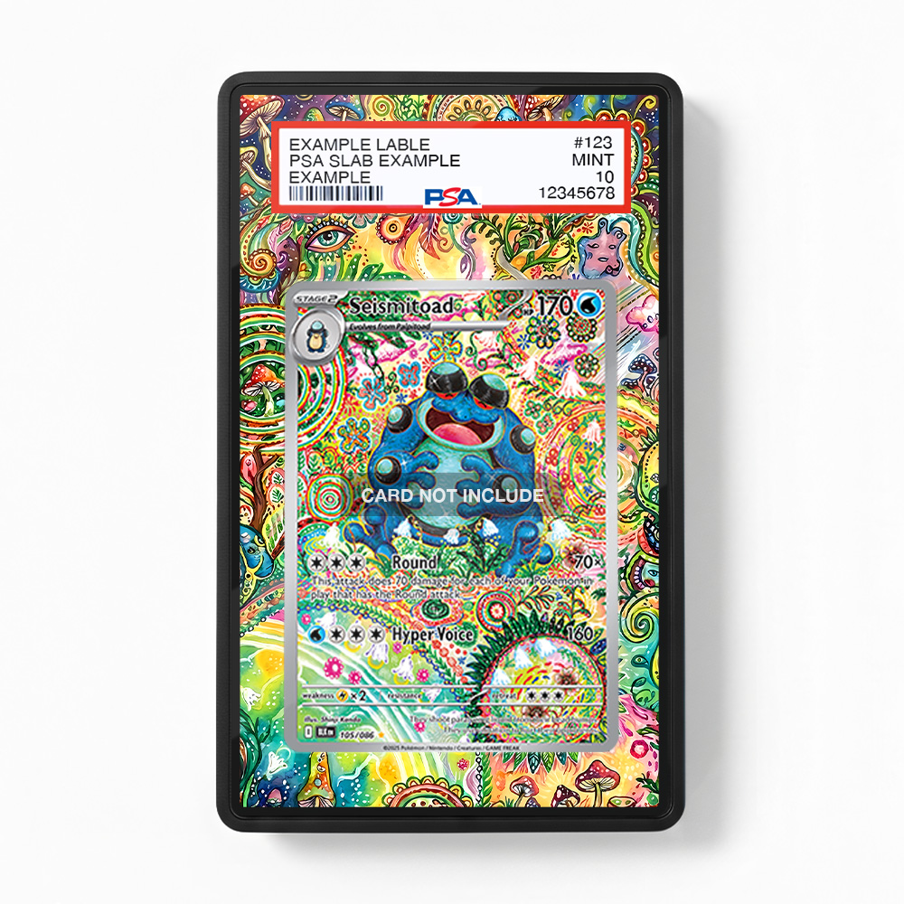 Khung thiết Seismitoad 105-086 IR AR Black Bolt bảo vệ thẻ bài - Extended Art Case for trading card Pokemon