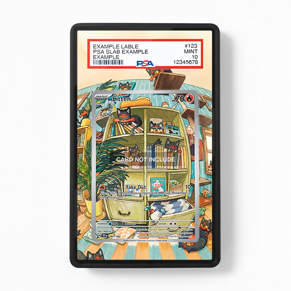 Khung thiết kế Litten 167-162 IR AR Temporal Forces bảo vệ thẻ bài - Extended Art Case for trading card Pokemon