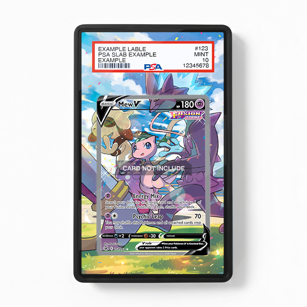 Khung thiết kế Mew V 251-264 SIR SAR Fusion Strike Alternate Art bảo vệ thẻ bài - Extended Art Case for trading card Pokemon