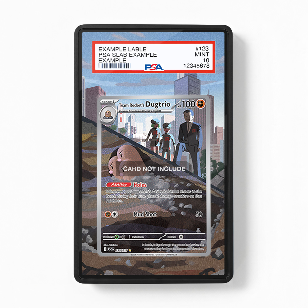 Khung thiết Team Rocket's Dugtrio 239-217 Ascended Heroes bảo vệ thẻ bài - Extended Art Case for trading card Pokemon