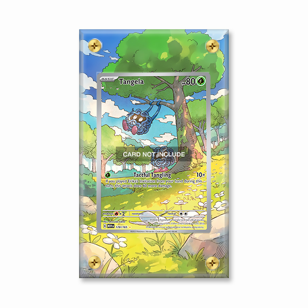 Khung thiết kế Tangela 178-165 IR AR Scarlet & Violet 151 bảo vệ thẻ bài - Extended Art Case for trading card Pokemon