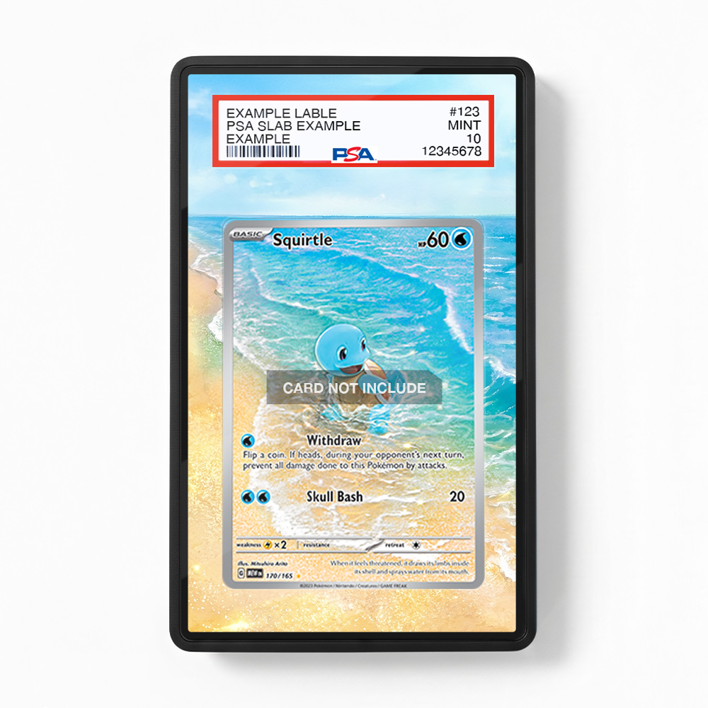 Khung thiết kế Squirtle 170-165 IR AR Scarlet & Violet 151 bảo vệ thẻ bài - Extended Art Case for trading card Pokemon