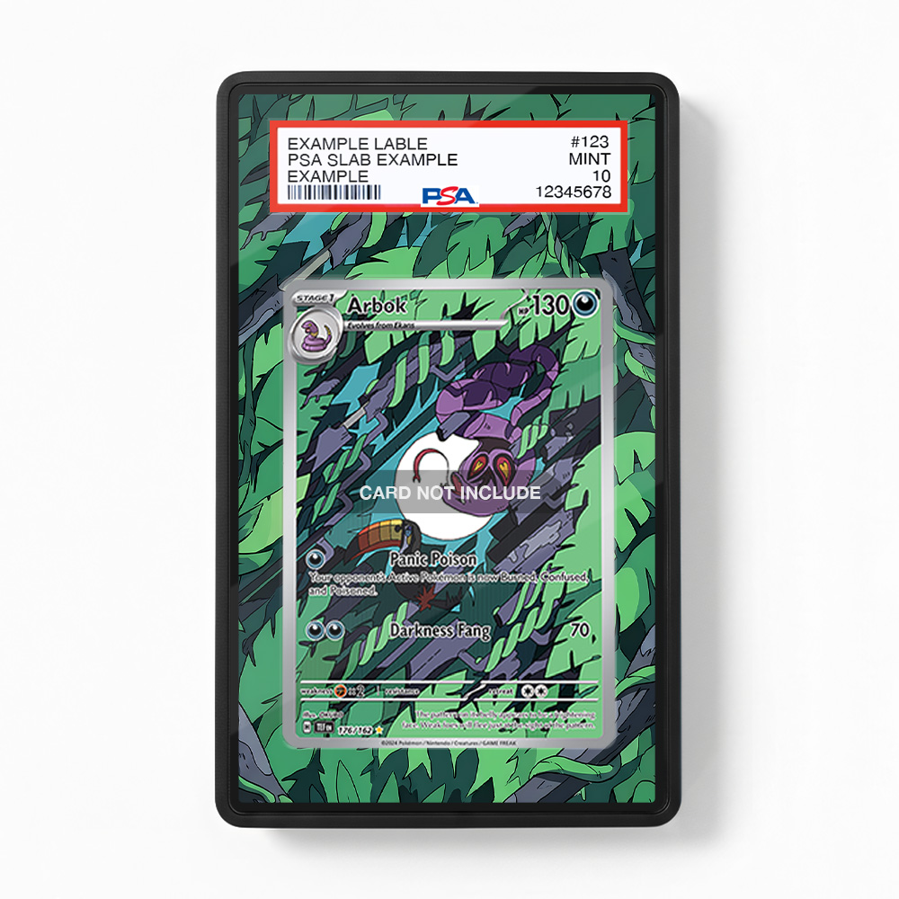 Khung thiết kế Arbok 176-162 IR AR Temporal Forces bảo vệ thẻ bài - Extended Art Case for trading card Pokemon