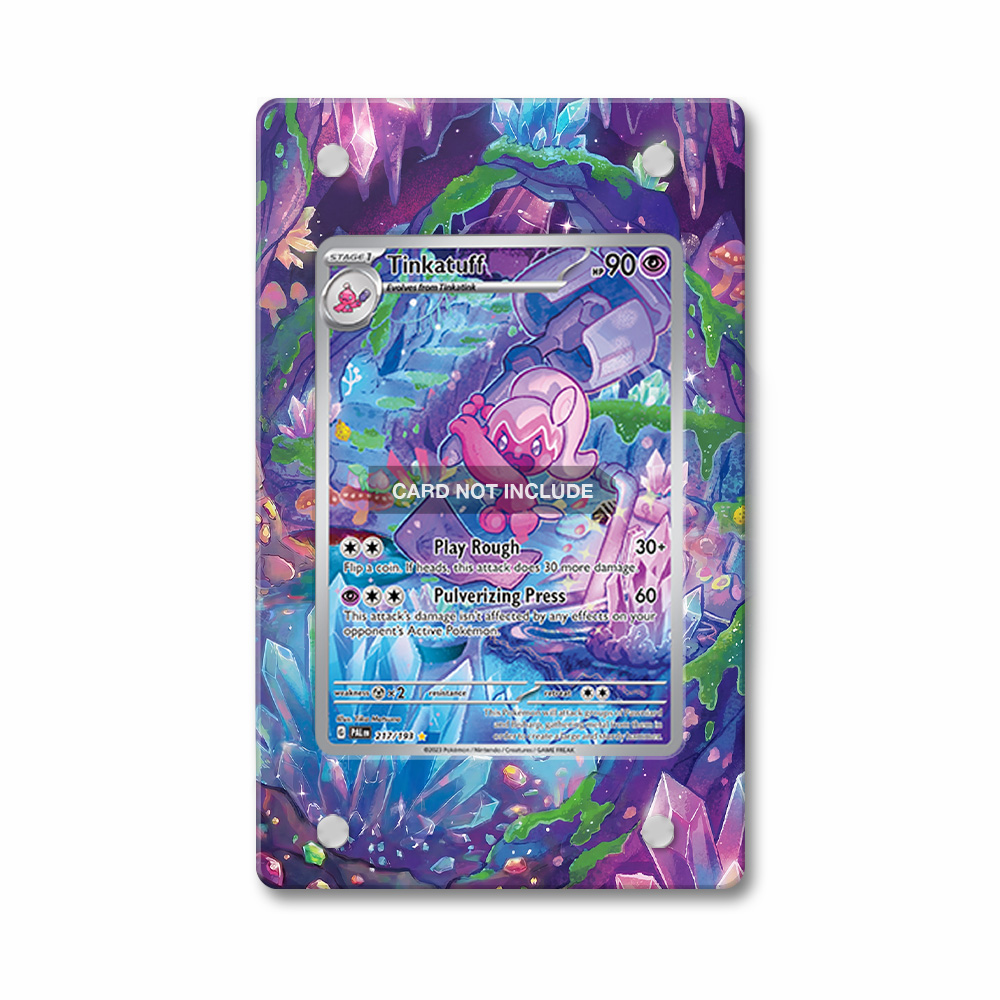 Khung thiết kế Tinkatuff 217-193 IR AR Paldea Evolved bảo vệ thẻ bài - Extended Art Case for trading card Pokemon