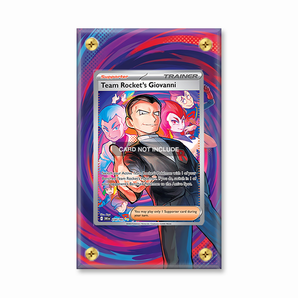 Khung thiết Team Rocket's Giovanni 238-182 SIR SAR Destined Rivals bảo vệ thẻ bài - Extended Art Case for trading card Pokemon