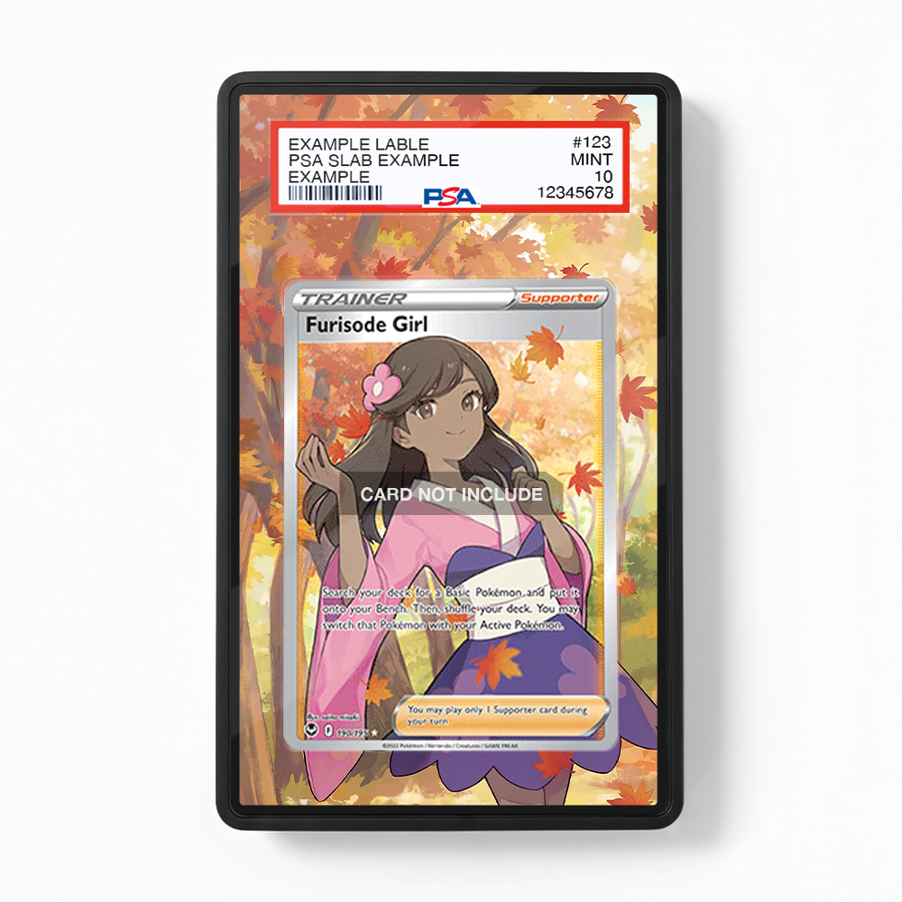 Khung thiết kế Furisode Girl 190-195 Ultra Rare Silver Tempest bảo vệ thẻ bài - Extended Art Case for trading card Pokemon