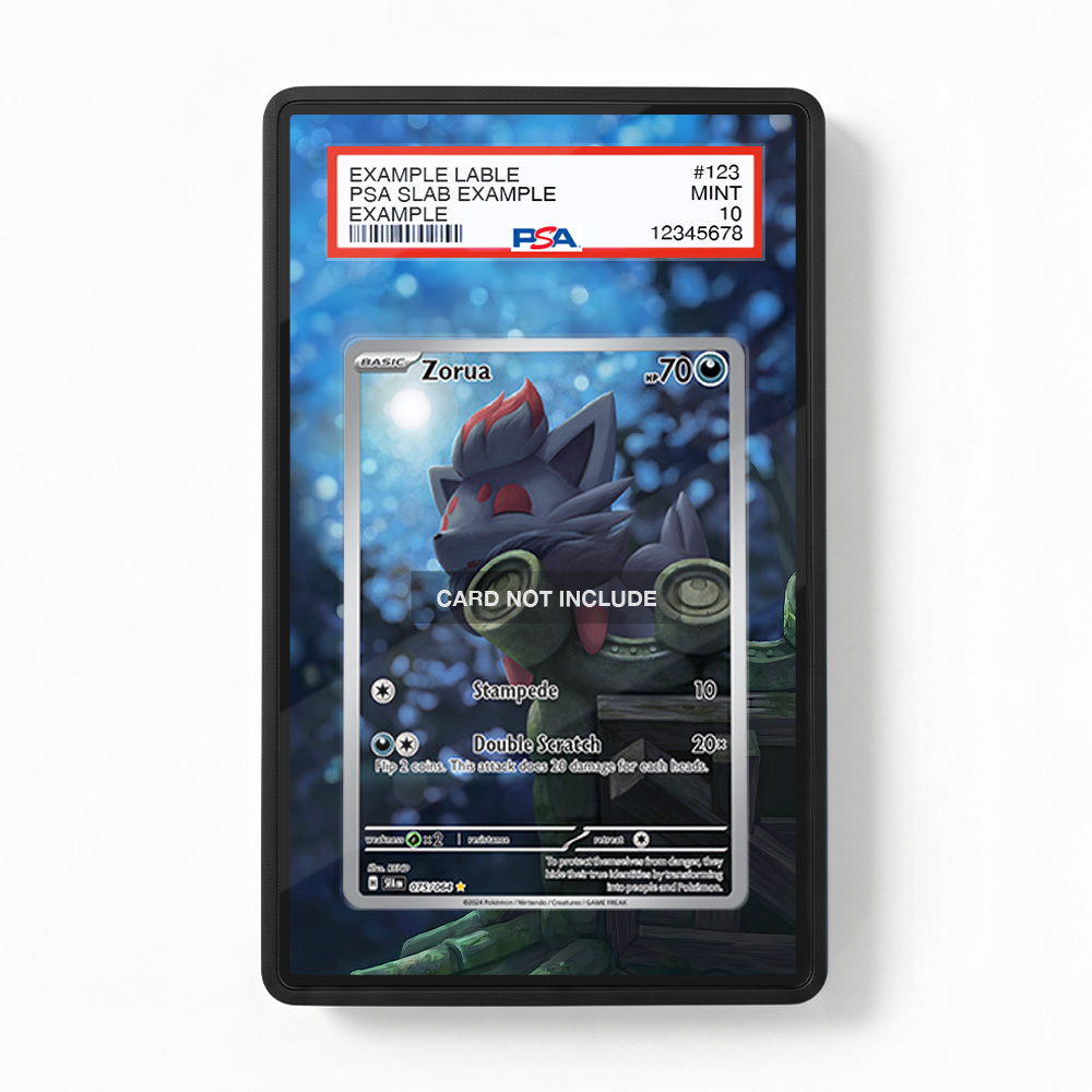 Khung thiết kế Zorua 075-064 IR AR Shrouded Fable bảo vệ thẻ bài - Extended Art Case for trading card Pokemon