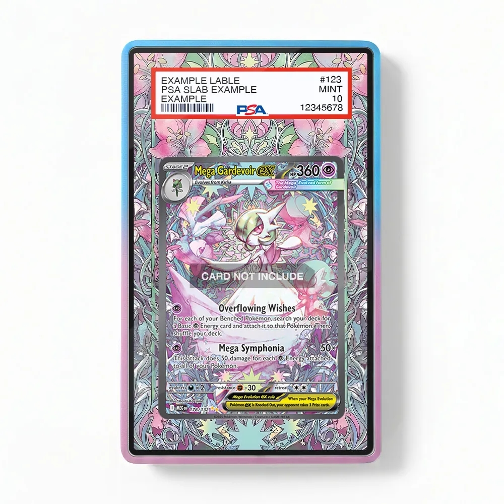 Khung thiết kế Mega Gardevoir ex 201-132 SIR SAR Mega Evolution Base Set bảo vệ thẻ bài - Extended Art Case for trading card Pokemon