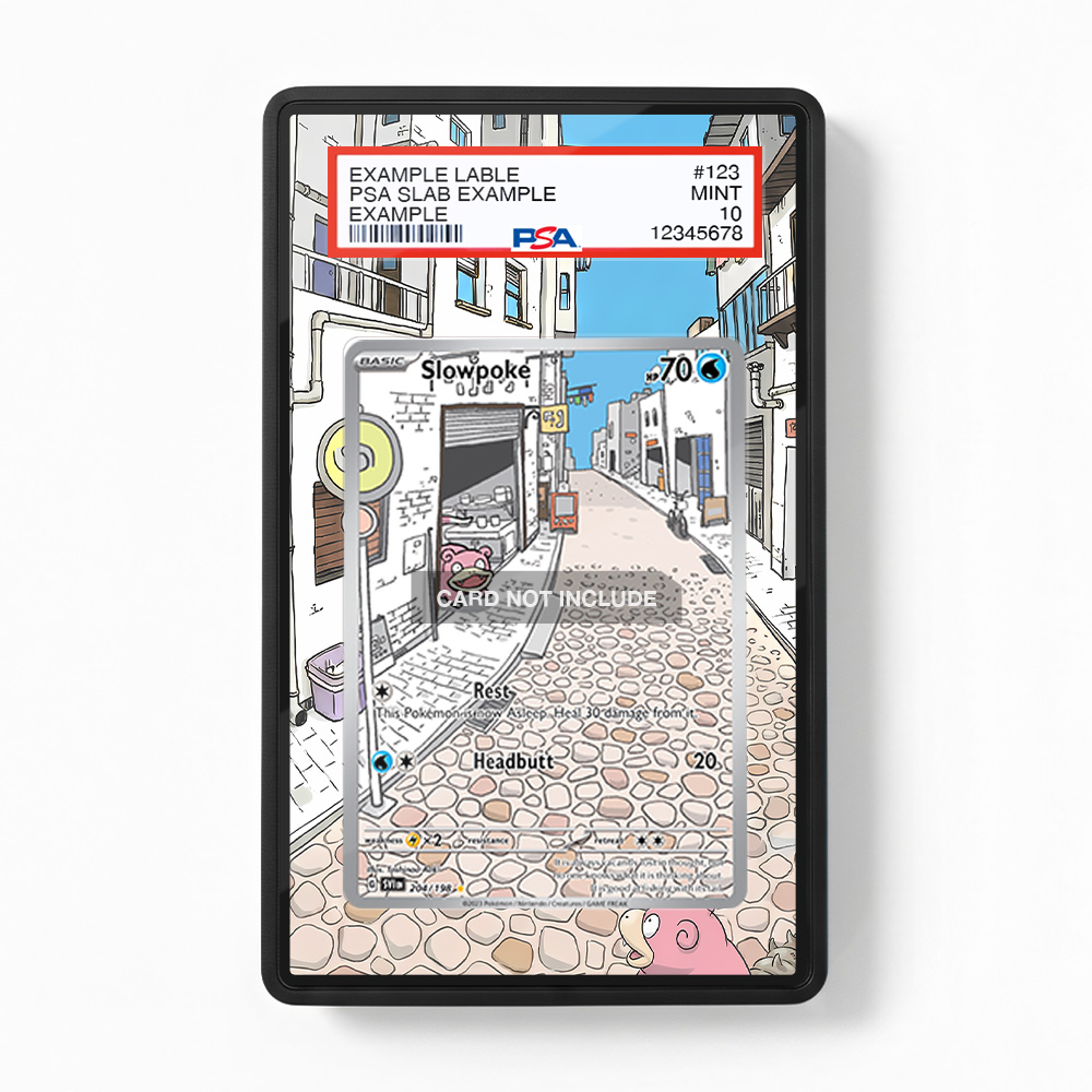 Khung thiết kế Slowpoke 204-198 IR AR Scarlet Violet Base Set bảo vệ thẻ bài - Extended Art Case for trading card Pokemon