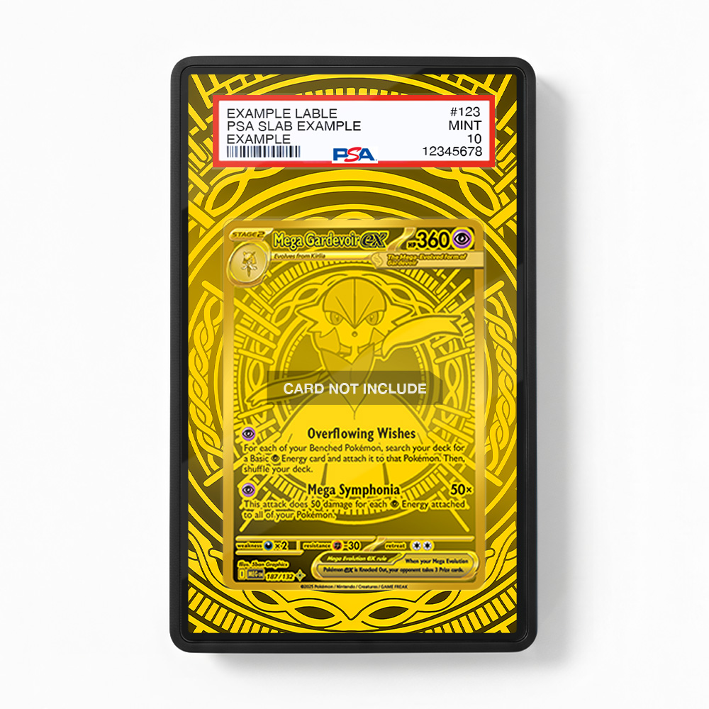 Khung thiết kế Mega Gardevoir ex 187-132 Hyper Rare Mega Evolution Base Set bảo vệ thẻ bài - Extended Art Case for trading card Pokemon
