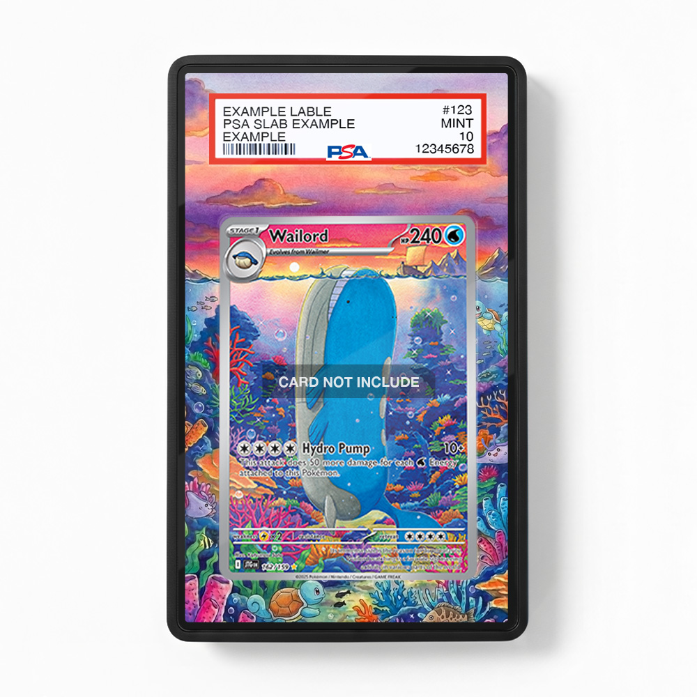 Khung thiết kế Wailord 162-159 IR AR Journey Together bảo vệ thẻ bài - Extended Art Case for trading card Pokemon