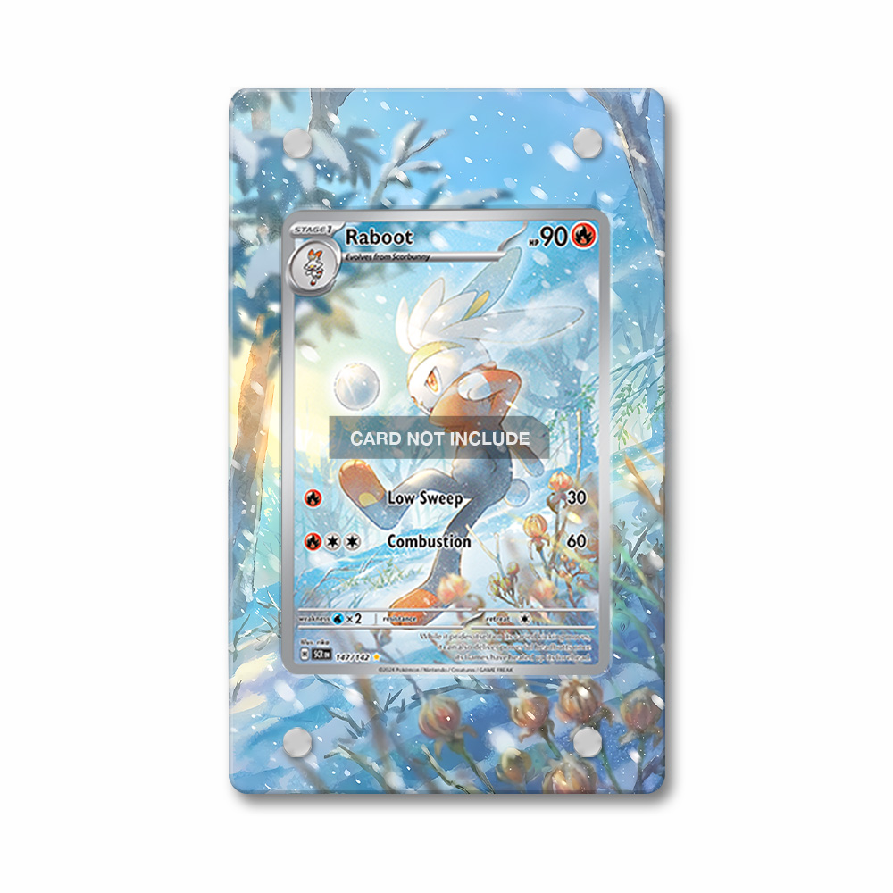 Khung thiết kế Raboot 147-142 IR AR Stellar Crown bảo vệ thẻ bài - Extended Art Case for trading card Pokemon