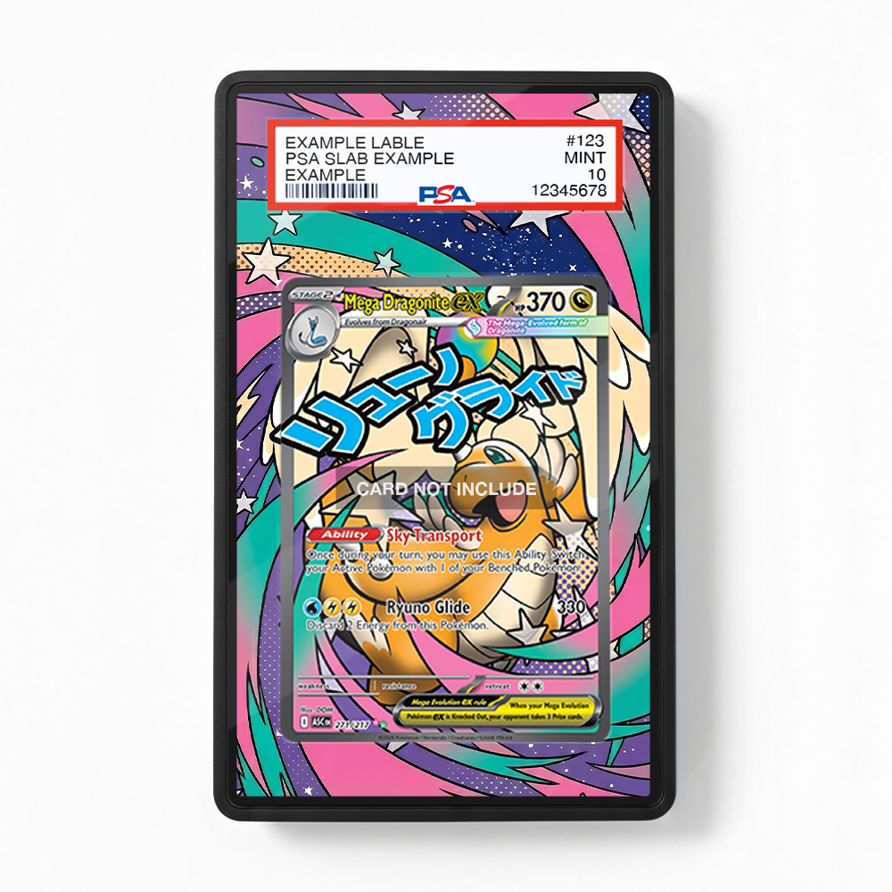 Khung thiết Mega Dragonite ex 271-217 Attack Rare Ascended Heroes bảo vệ thẻ bài - Extended Art Case for trading card Pokemon