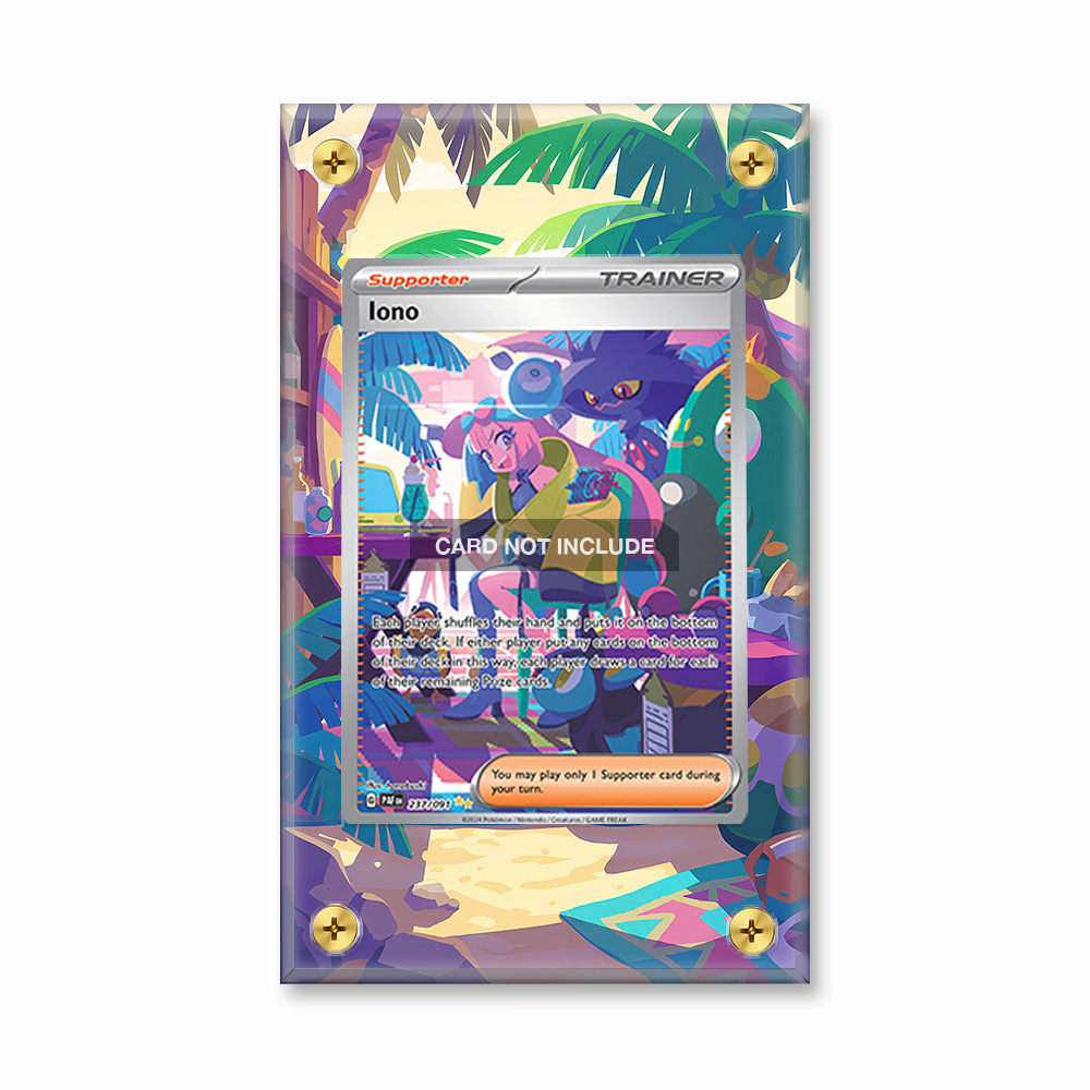 Khung thiết kế Iono 237-091 SIR SAR Paldean Fates bảo vệ thẻ bài - Extended Art Case for trading card Pokemon
