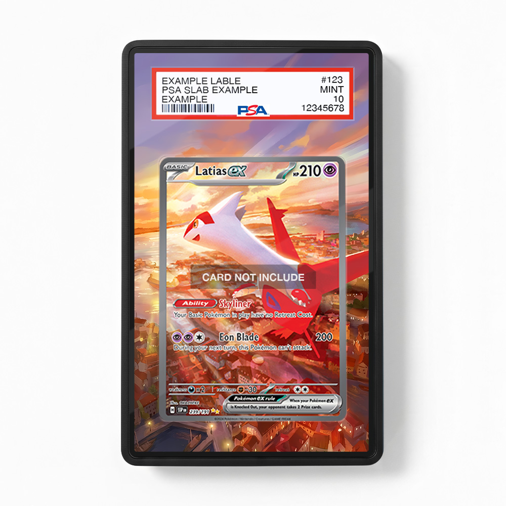 Khung thiết kế Latias ex 239-191 SIR SAR Surging Sparks bảo vệ thẻ bài - Extended Art Case for trading card Pokemon