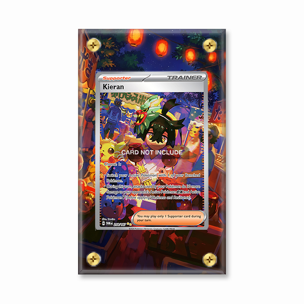 Khung thiết kế Kieran 218-167 SIR SAR Twilight Masquerade bảo vệ thẻ bài - Extended Art Case for trading card Pokemon