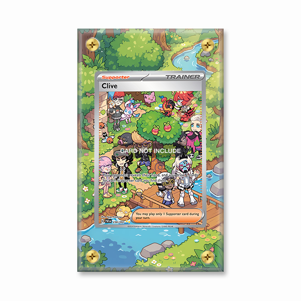 Khung thiết kế Clive 236-091 SIR SAR Paldean Fates bảo vệ thẻ bài - Extended Art Case for trading card Pokemon