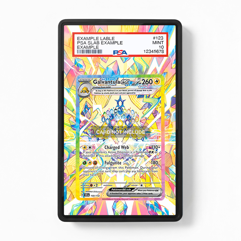 Khung thiết kế Galvantula ex 168-142 SIR SAR Stellar Crown bảo vệ thẻ bài - Extended Art Case for trading card Pokemon
