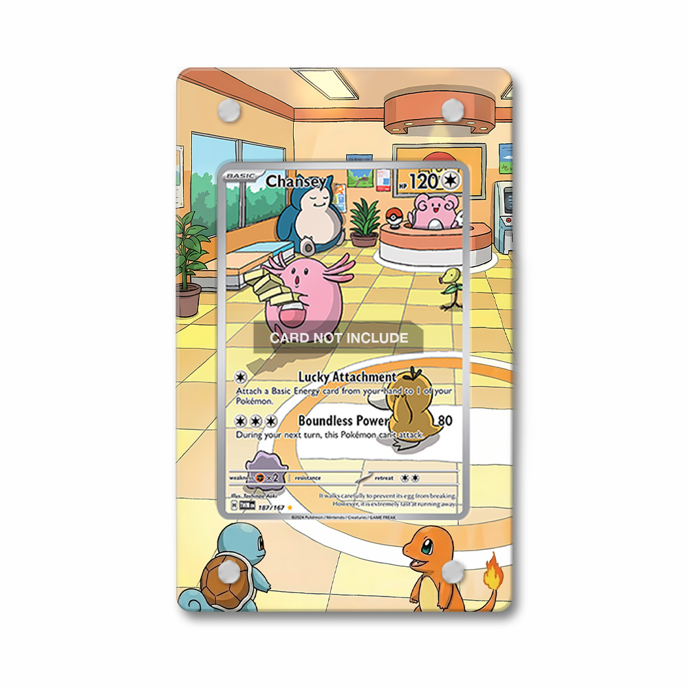 Khung thiết kế Chansey 187-167 IR AR Twilight Masquerade bảo vệ thẻ bài - Extended Art Case for trading card Pokemon