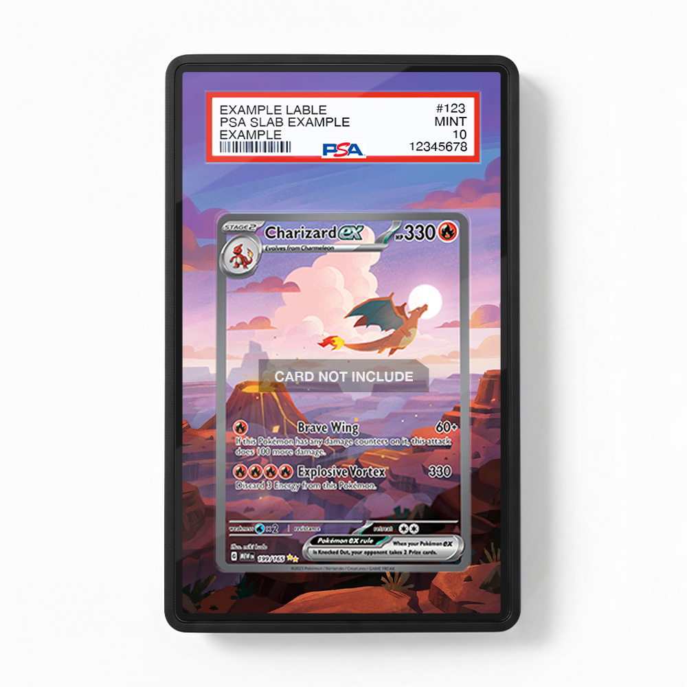Khung thiết kế Charizard ex 199-165 SIR SAR Pokemon 151 bảo vệ thẻ bài - Extended Art Case for trading card Pokemon