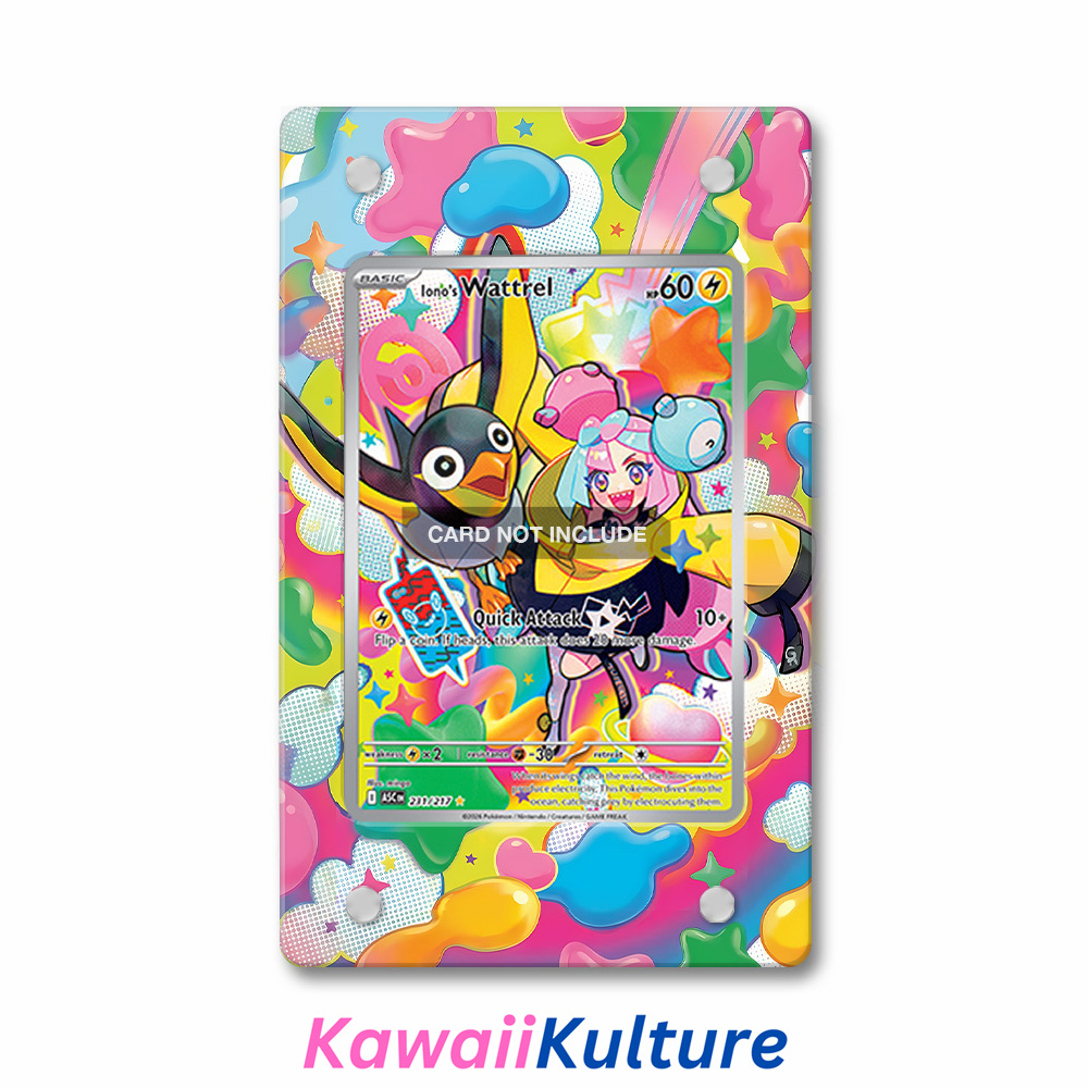 Khung thiết Iono's Wattrel 231-217 IR AR Ascended Heroes bảo vệ thẻ bài - Extended Art Case for trading card Pokemon