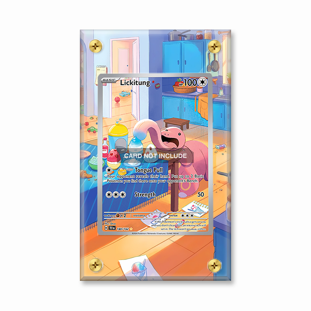 Khung thiết kế Lickitung 180-162 IR AR Temporal Forces bảo vệ thẻ bài - Extended Art Case for trading card Pokemon
