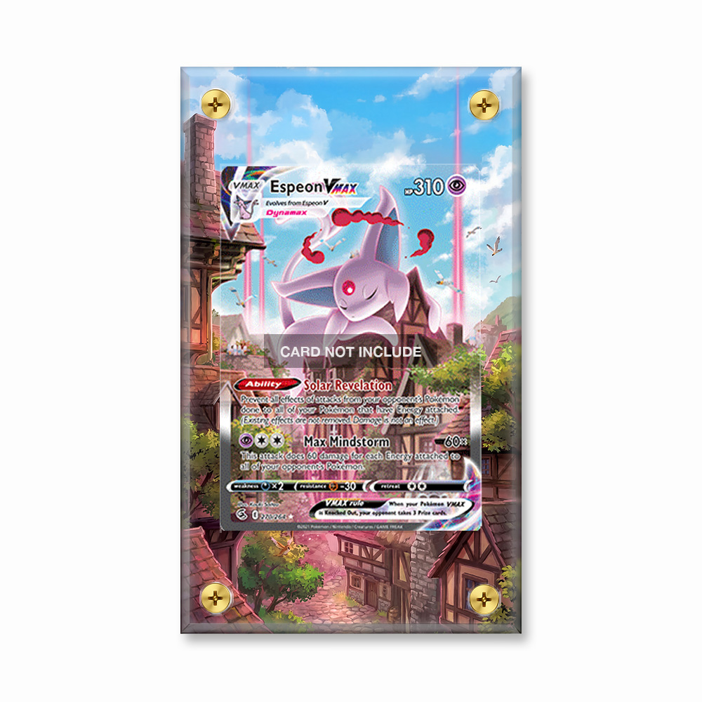 Khung thiết kế Espeon VMAX 270-264 SIR SAR Fusion Strike Alternate Art bảo vệ thẻ bài - Extended Art Case for trading card Pokemon