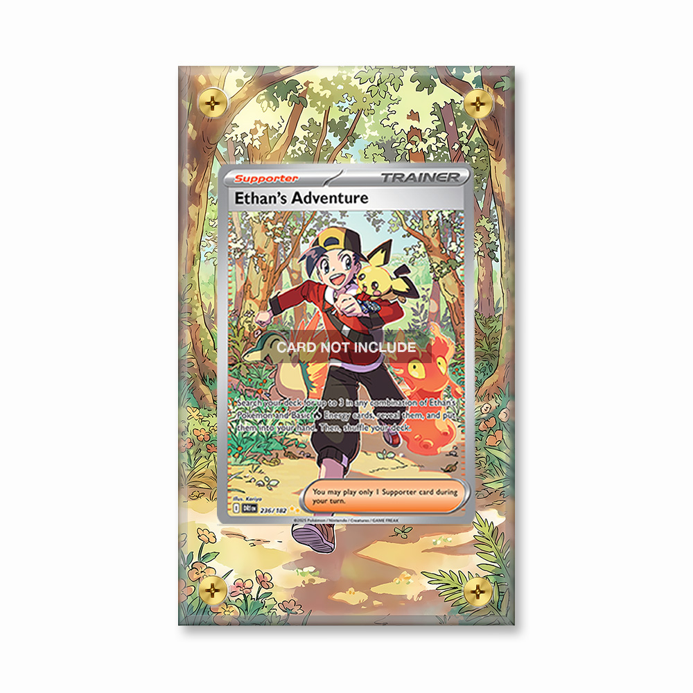 Khung thiết Ethan's Adventure 236-182 SIR SAR Destined Rivals bảo vệ thẻ bài - Extended Art Case for trading card Pokemon