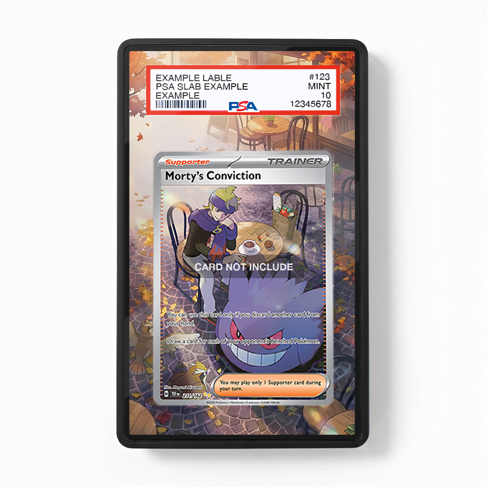 Khung thiết kế Morty's Conviction 211-162 SIR SAR Temporal Forces bảo vệ thẻ bài - Extended Art Case for trading card Pokemon