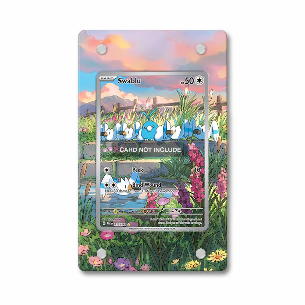 Khung thiết kế Swablu 213-182 IR AR Paradox Rift bảo vệ thẻ bài - Extended Art Case for trading card Pokemon