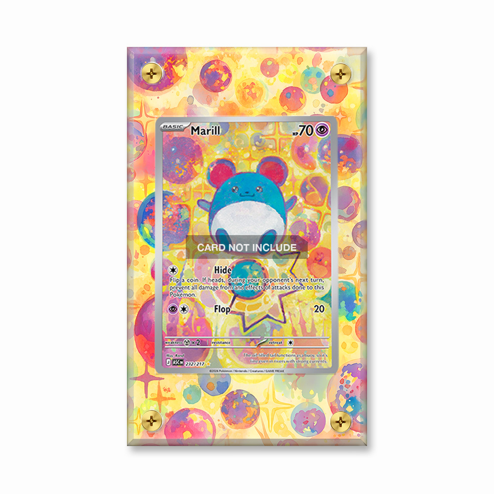 Khung thiết Marill 232-217 IR AR Ascended Heroes bảo vệ thẻ bài - Extended Art Case for trading card Pokemon