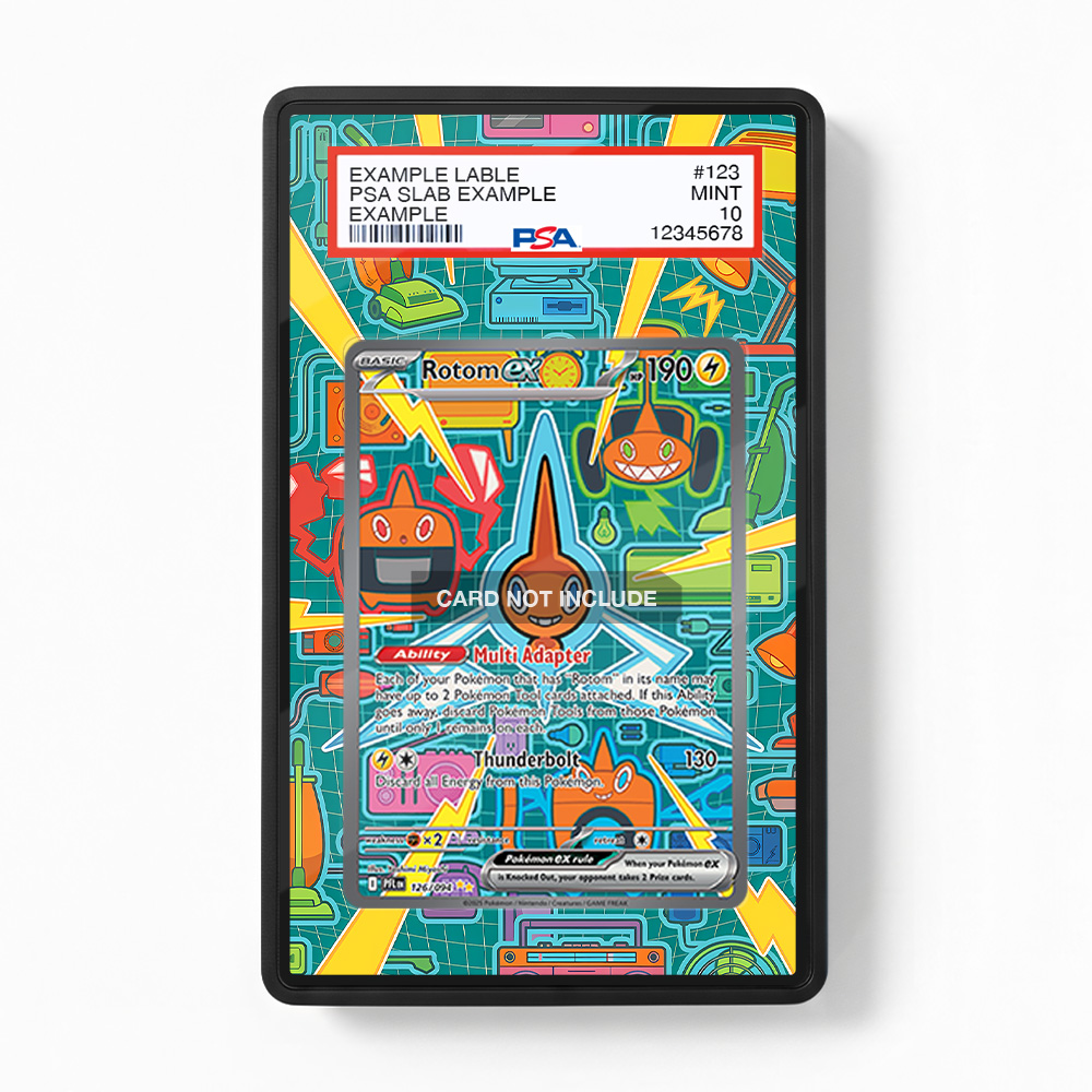 Khung thiết kế Rotom ex 126-094 SIR SAR Phantasma Flames bảo vệ thẻ bài - Extended Art Case for trading card Pokemon