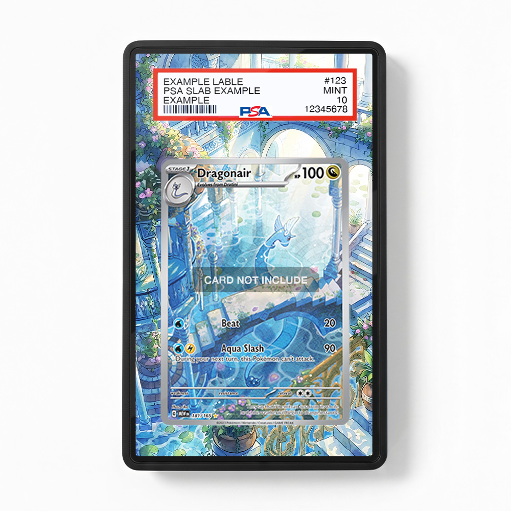Khung thiết kế Dragonair 181-165 IR AR Pokemon 151 bảo vệ thẻ bài - Extended Art Case for trading card Pokemon