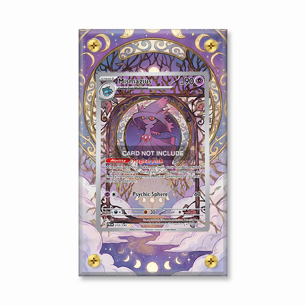 Khung thiết kế Mismagius 212-193 IR AR Paldea Evolved bảo vệ thẻ bài - Extended Art Case for trading card Pokemon