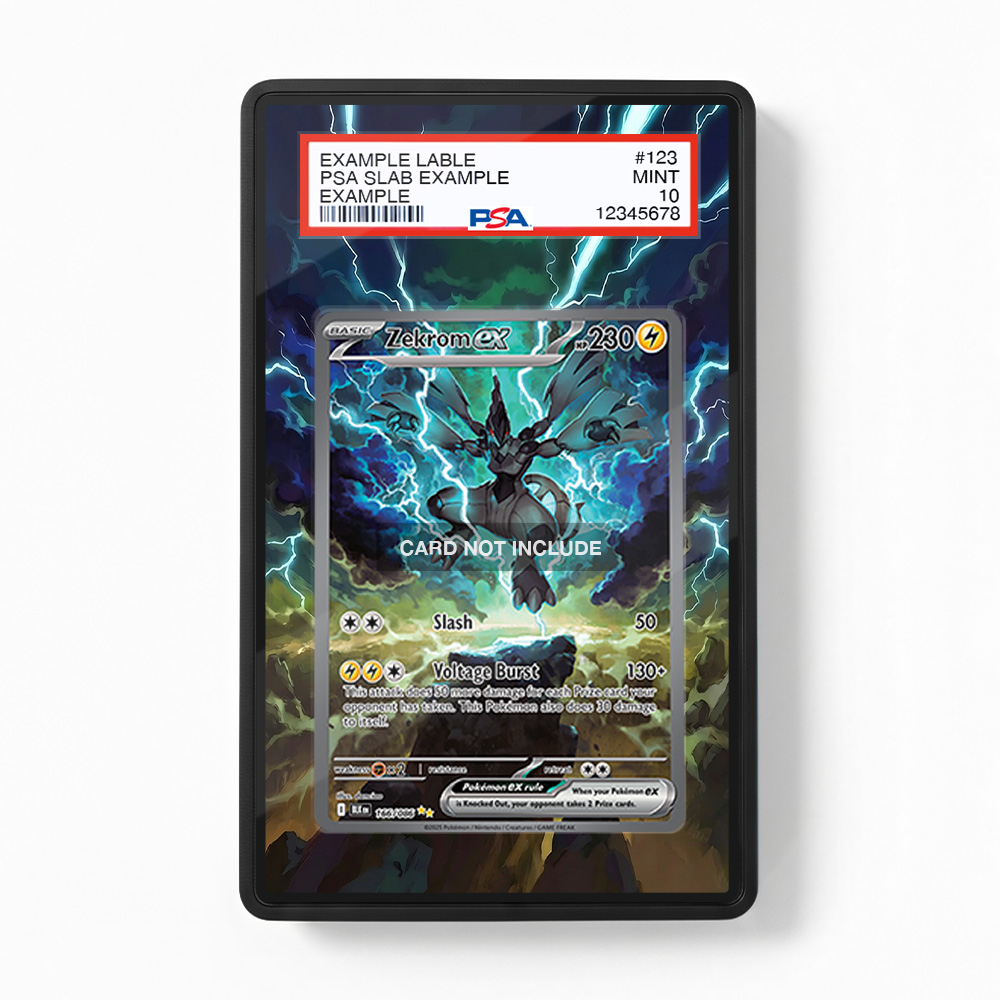 Khung thiết Zekrom ex 166-086 SIR SAR Black Bolt bảo vệ thẻ bài - Extended Art Case for trading card Pokemon