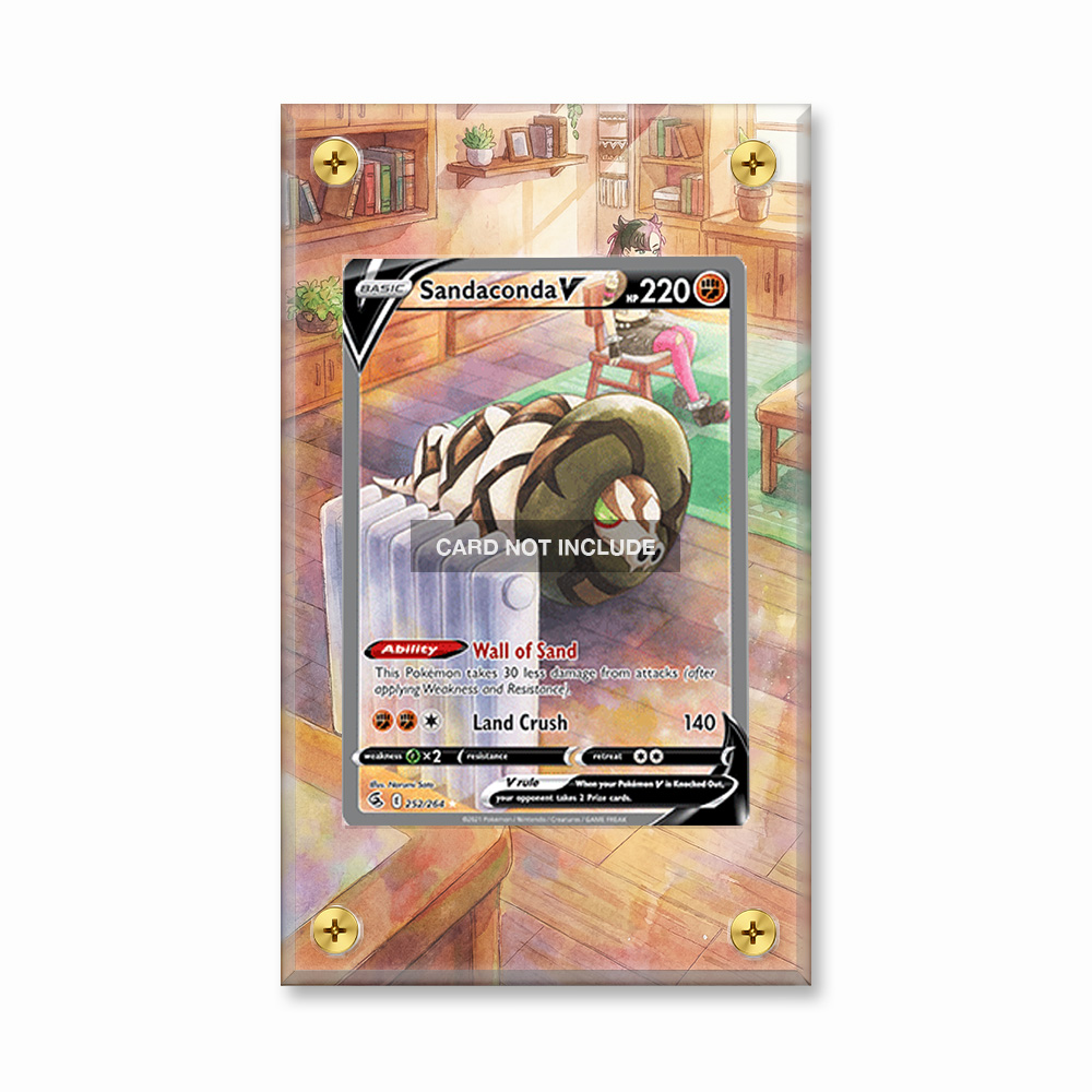Khung thiết kế Sandaconda V 252-264 Fusion Strike Alternate Art bảo vệ thẻ bài - Extended Art Case for trading card Pokemon