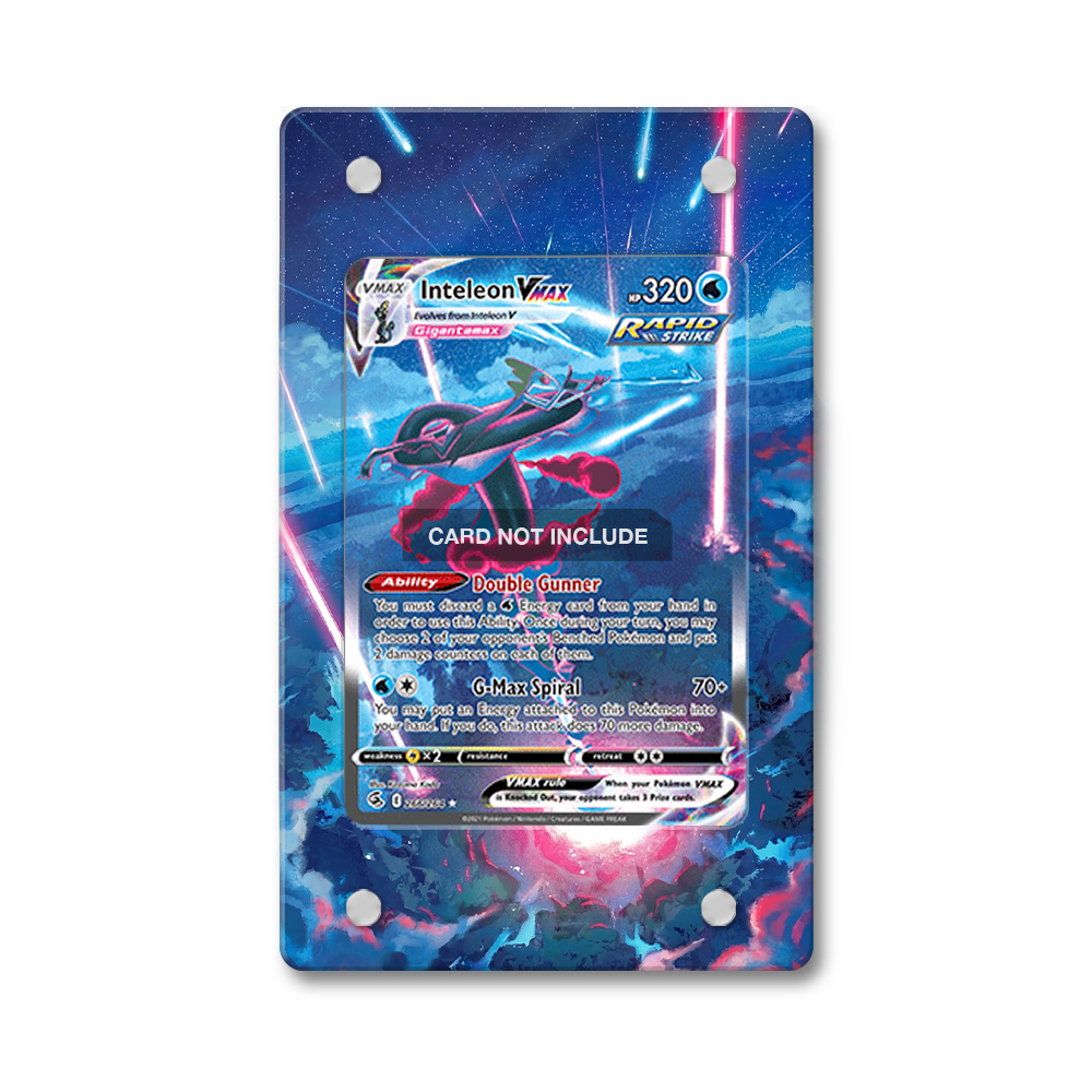 Khung thiết kế Inteleon VMAX 266-264 SIR SAR Fusion Strike Alternate Art bảo vệ thẻ bài - Extended Art Case for trading card Pokemon