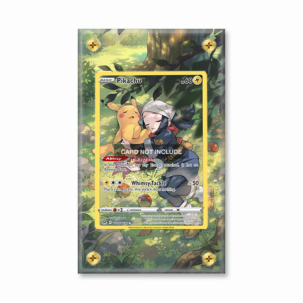 Khung thiết kế Pikachu TG05 Trainer Gallery Lost Origin bảo vệ thẻ bài - Extended Art Case for trading card Pokemon
