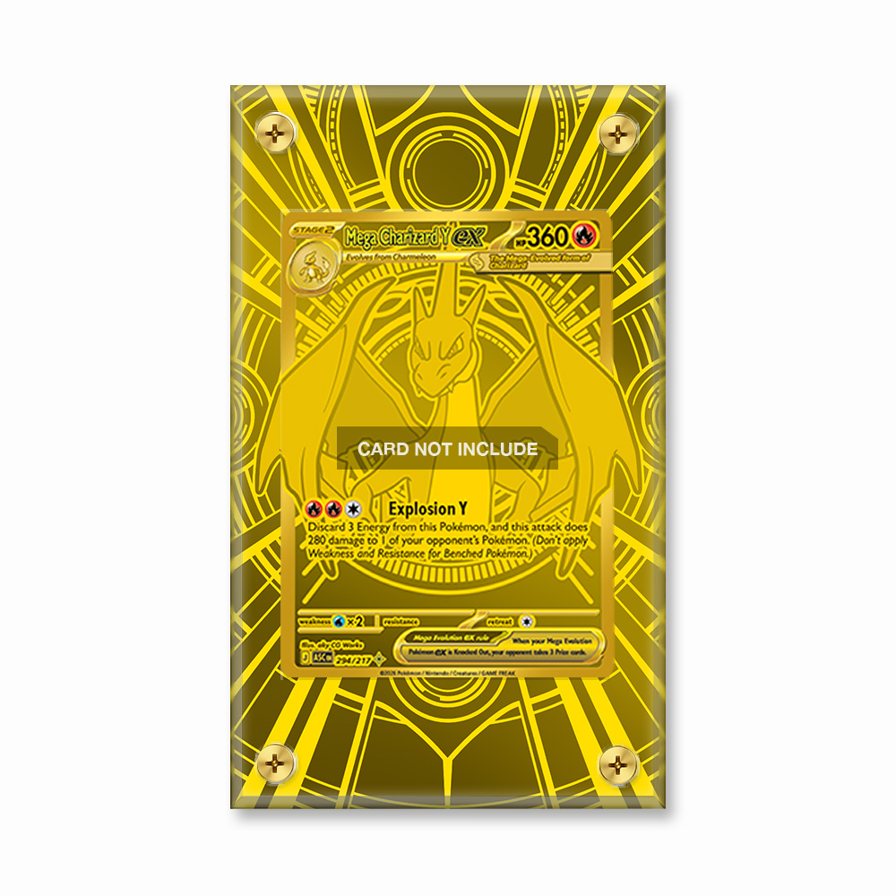 Khung thiết Mega Charizard Y ex 294-217 Hyper Rare MUR Ascended Heroes bảo vệ thẻ bài - Extended Art Case for trading card Pokemon