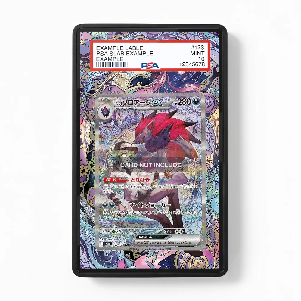 Khung thiết N's Zoroark ex 286-217 SIR SAR Ascended Heroes bảo vệ thẻ bài - Extended Art Case for trading card Pokemon