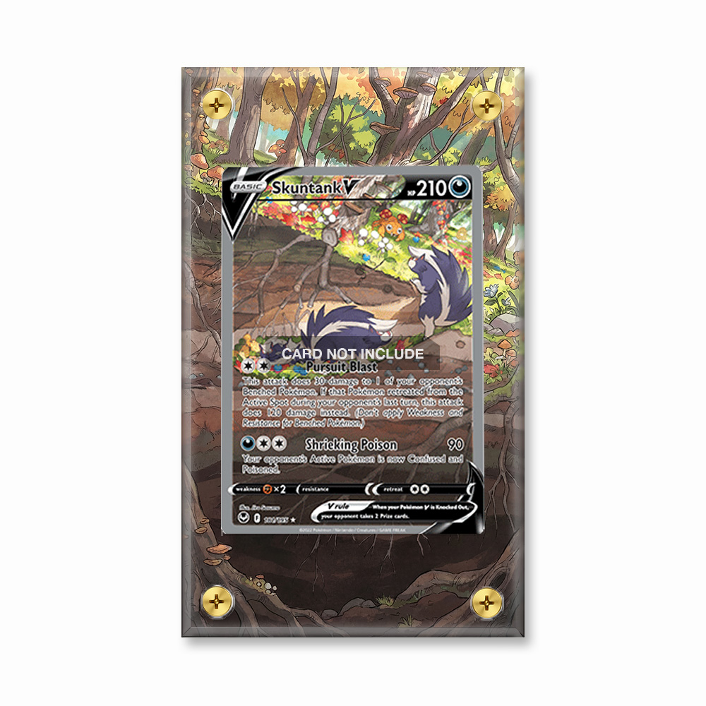 Khung thiết kế Skuntank V 181-195 SIR SAR Silver Tempest Alternate Art bảo vệ thẻ bài - Extended Art Case for trading card Pokemon