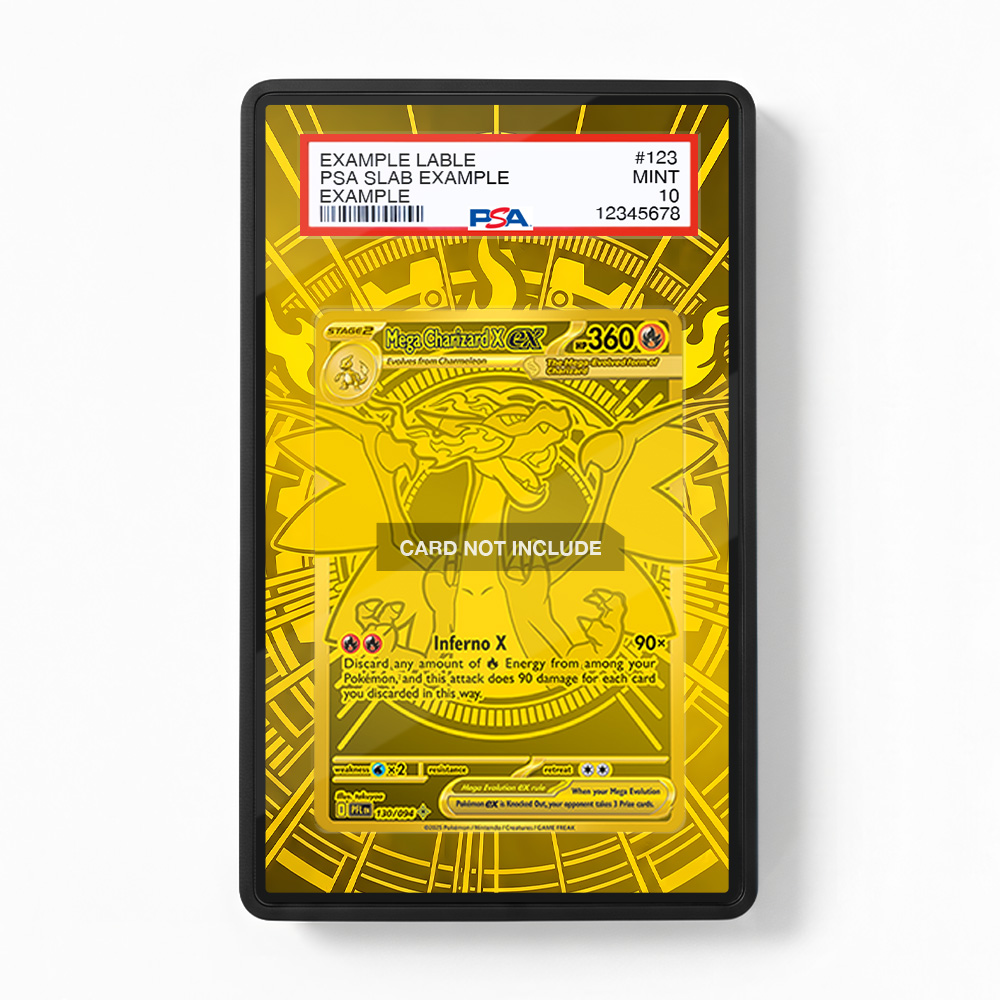 Khung thiết kế Mega Charizard X ex 130-094 Hyper Rare Phantasma Flames bảo vệ thẻ bài - Extended Art Case for trading card Pokemon