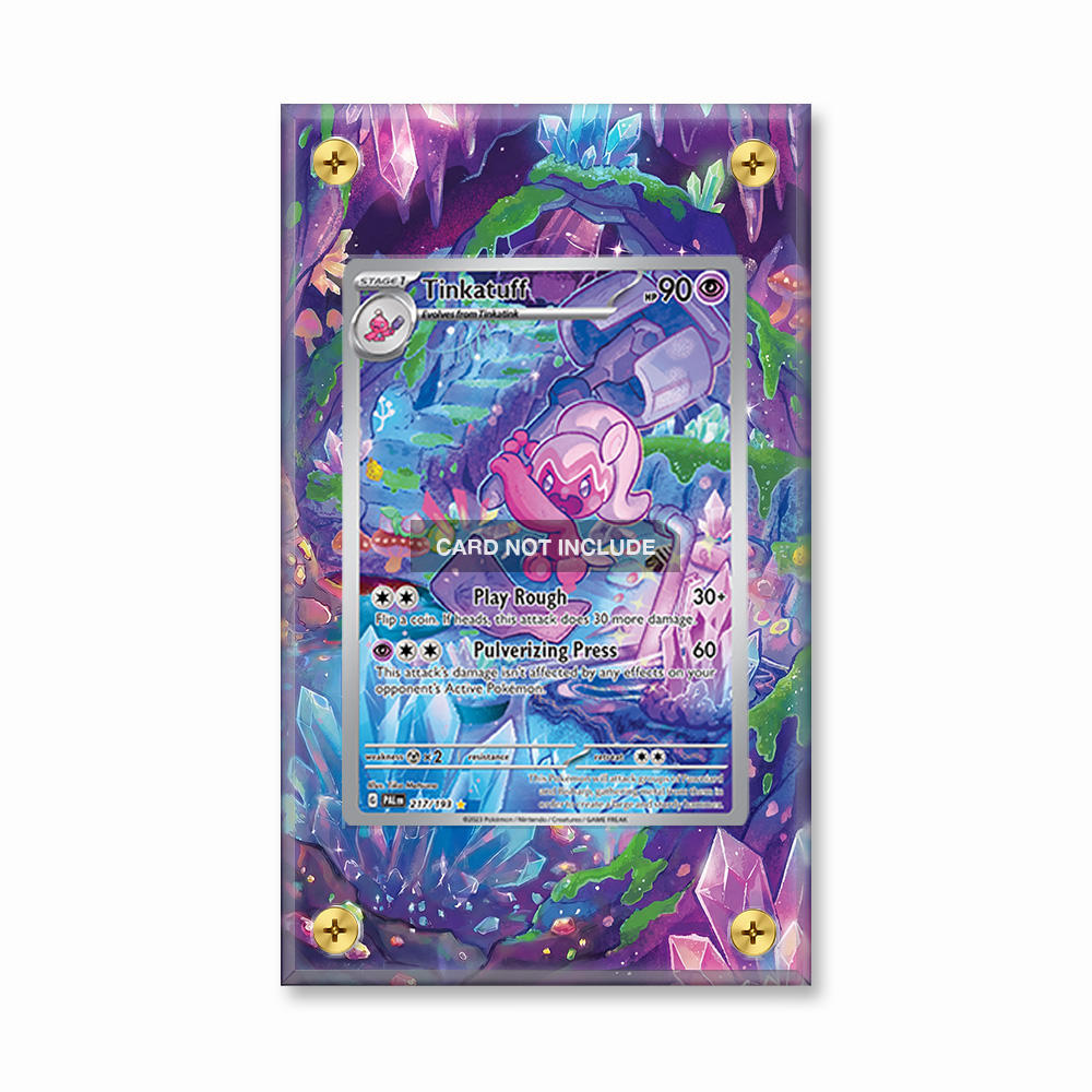Khung thiết kế Tinkatuff 217-193 IR AR Paldea Evolved bảo vệ thẻ bài - Extended Art Case for trading card Pokemon