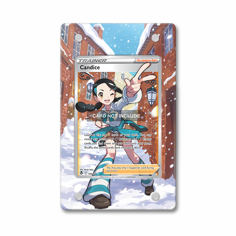 Khung thiết kế Candice 189-195 Ultra Rare Silver Tempest bảo vệ thẻ bài - Extended Art Case for trading card Pokemon