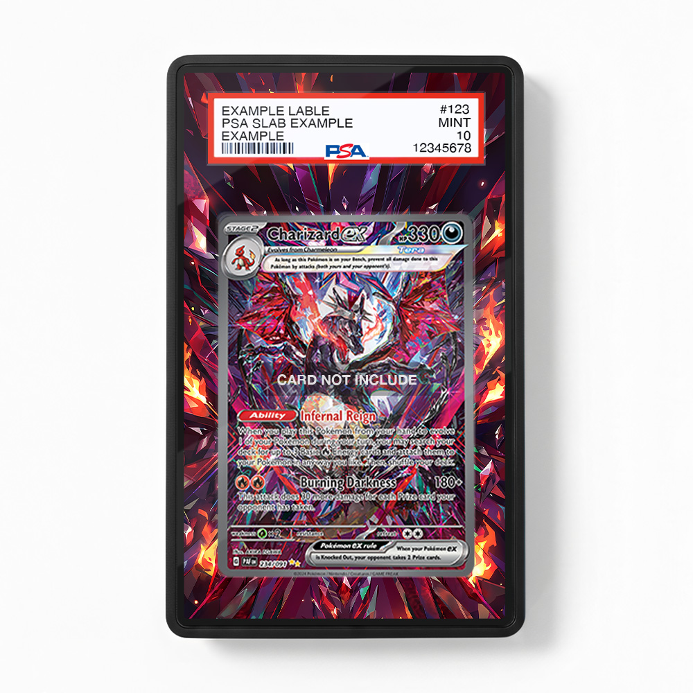 Khung thiết kế Charizard ex 234-091 SIR SAR Paldean Fates bảo vệ thẻ bài - Extended Art Case for trading card Pokemon