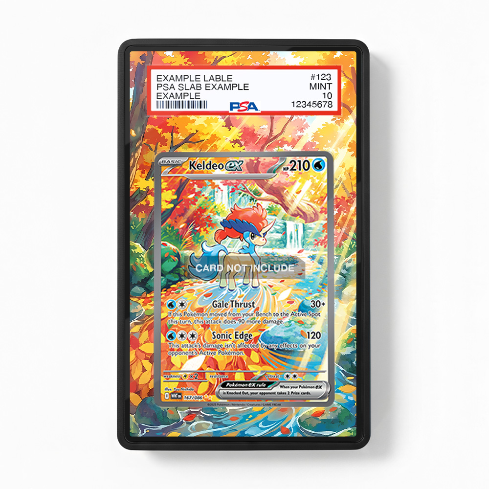 Khung thiết kế Keldeo ex 167-086 SIR SAR White Flare bảo vệ thẻ bài - Extended Art Case for trading card Pokemon
